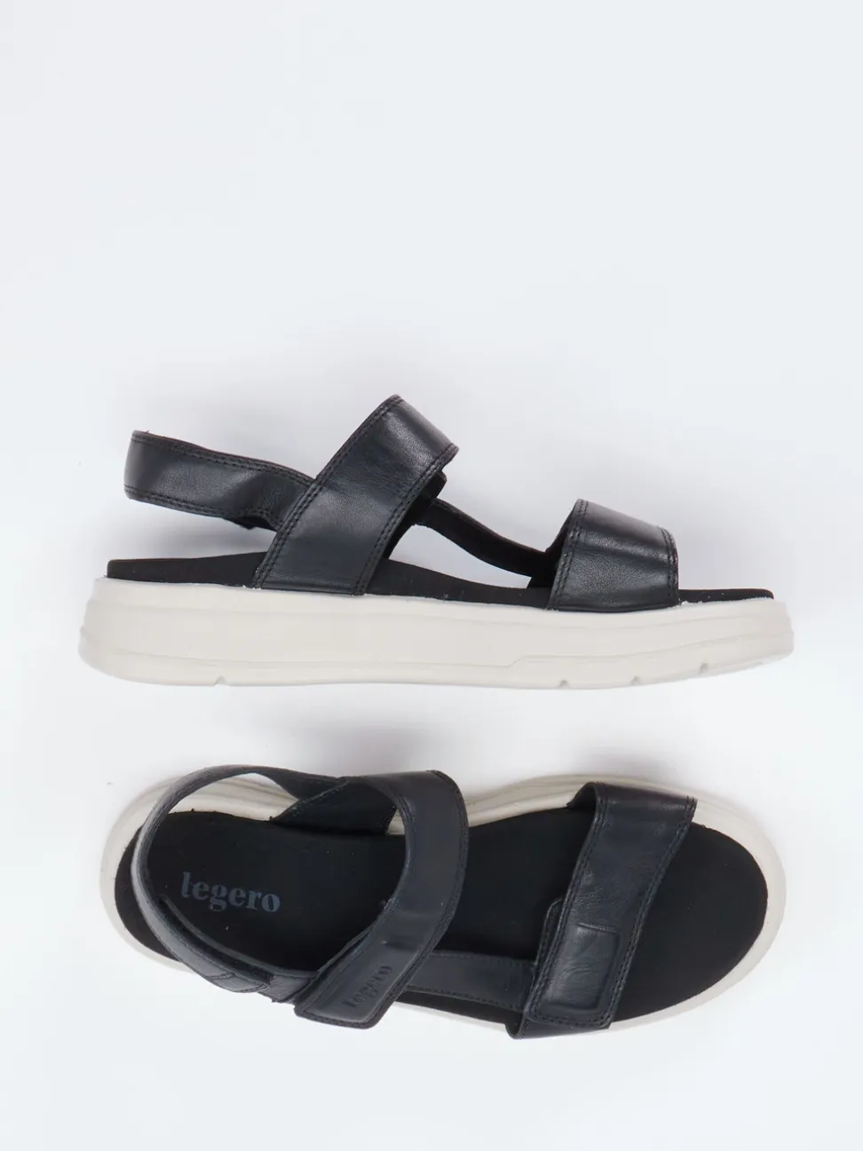 Legero – Komfortsandalen aus Kalbleder schwarz