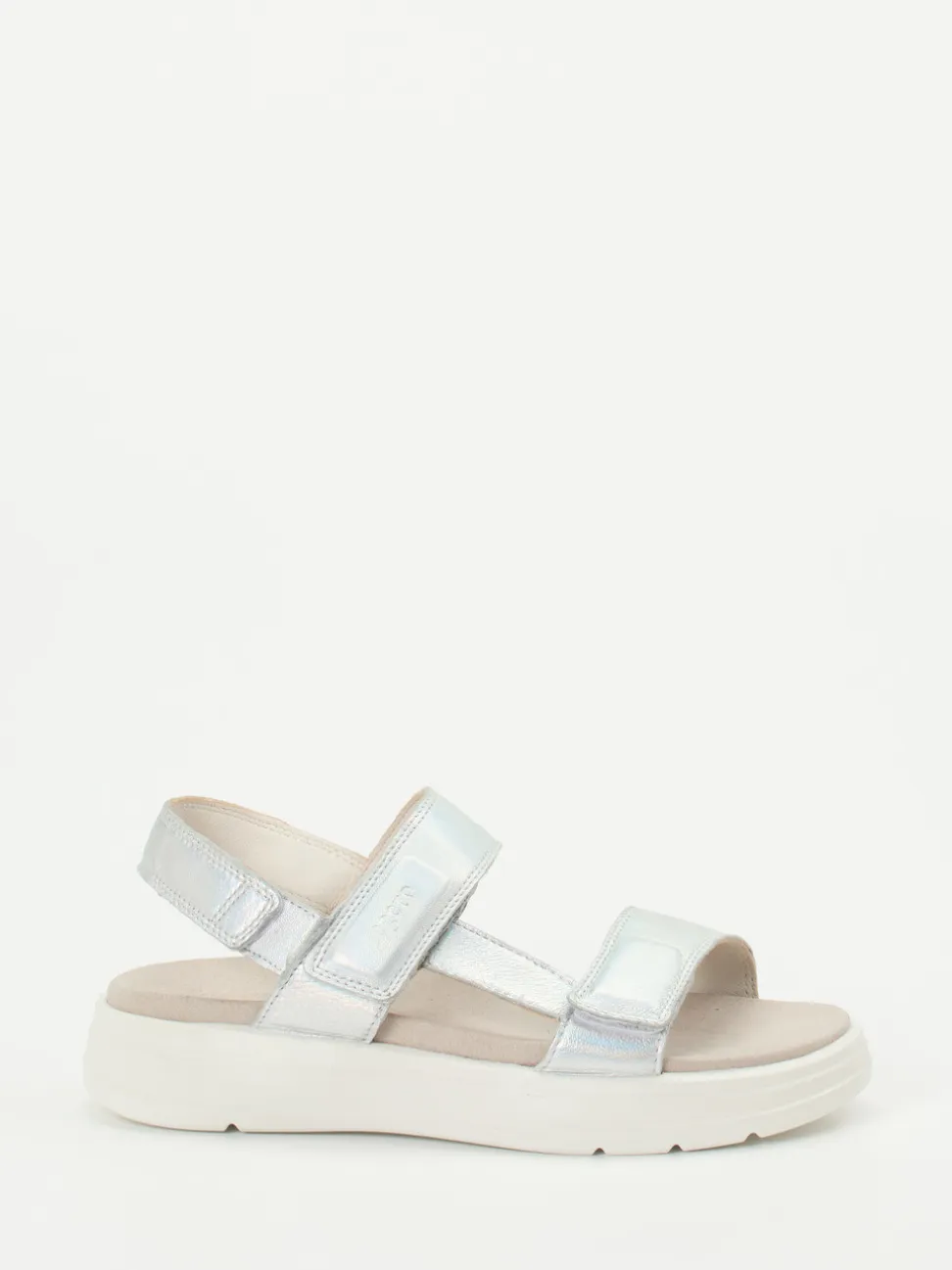 Legero – Komfort-Sandalen aus Metallicleder silber