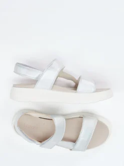 Legero – Komfort-Sandalen aus Metallicleder silber