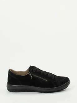 Legero – Komfort-Sneaker aus Veloursleder schwarz