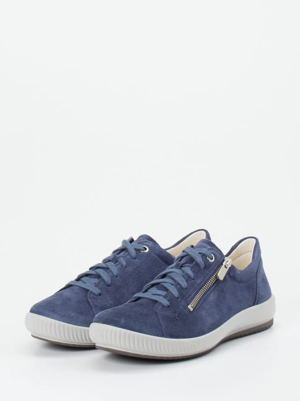 Legero – Komfort-Sneaker aus Veloursleder jeansblau