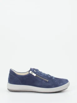 Legero – Komfort-Sneaker aus Veloursleder jeansblau