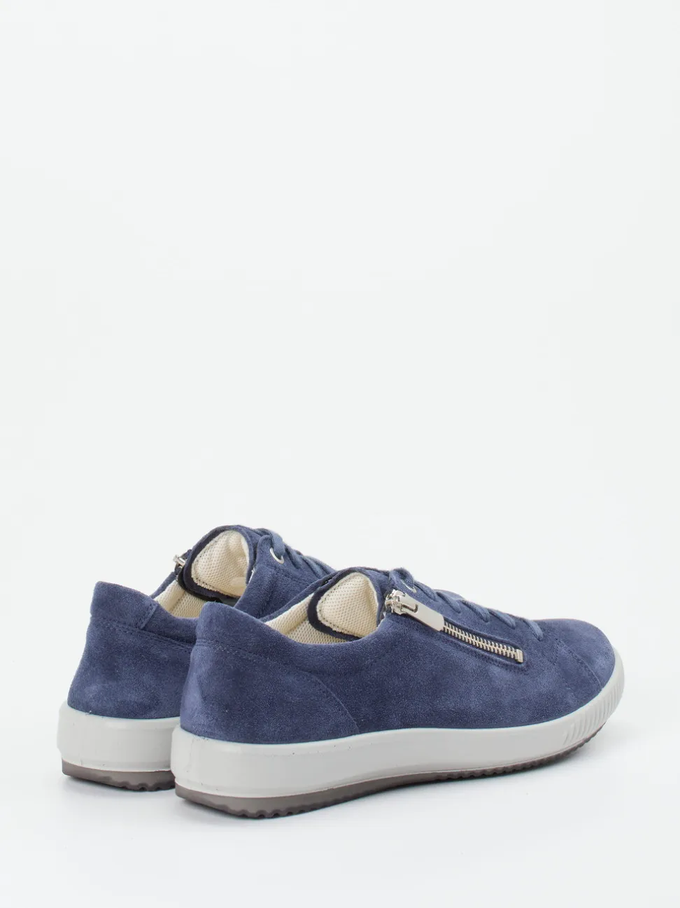 Legero – Komfort-Sneaker aus Veloursleder jeansblau