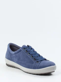 Legero – Schnürsneaker aus Veloursleder jeansblau