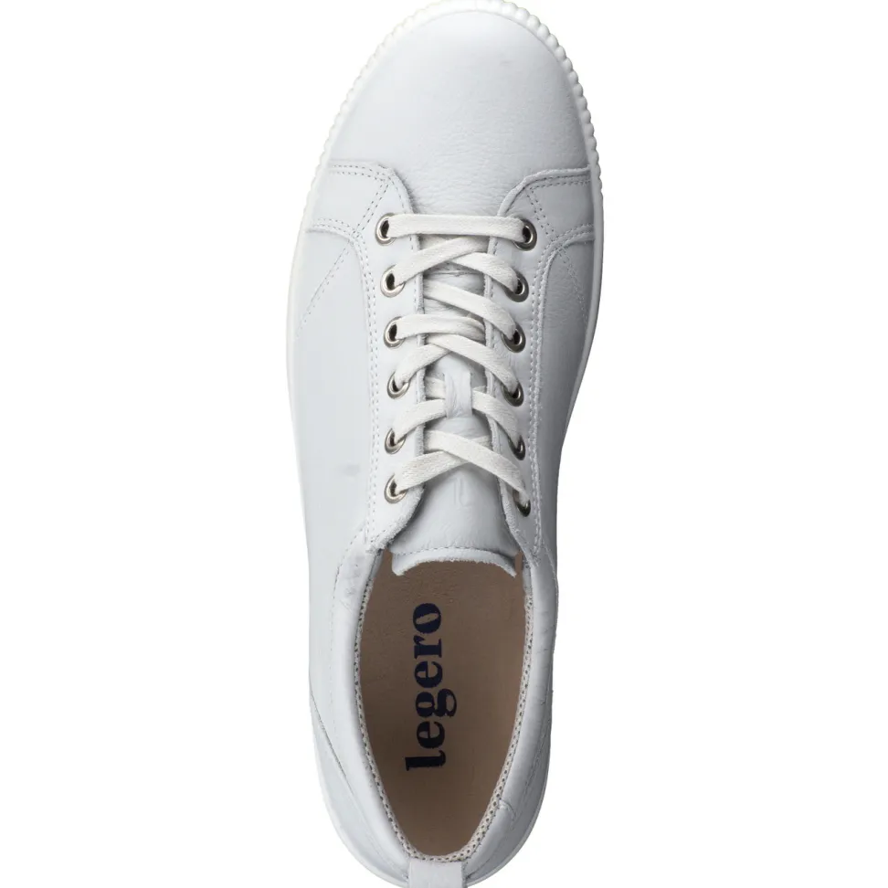 Legero – Sneaker aus Lammleder in Offwhite