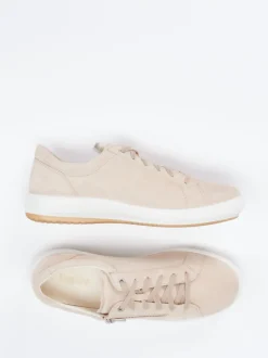 Legero – Sneaker aus Veloursleder beige