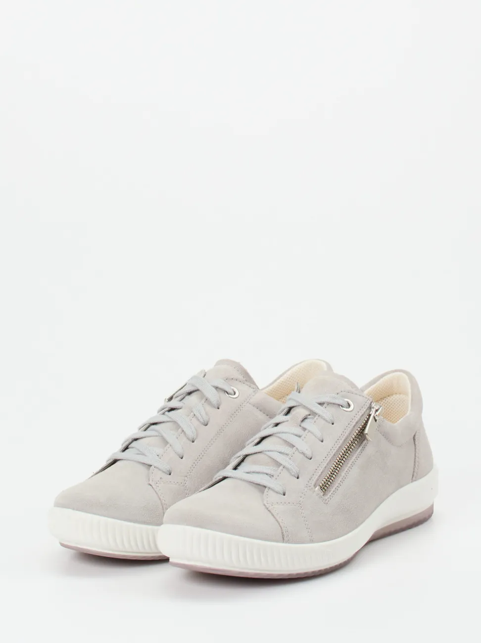 Legero – Sneaker aus Veloursleder hellgrau