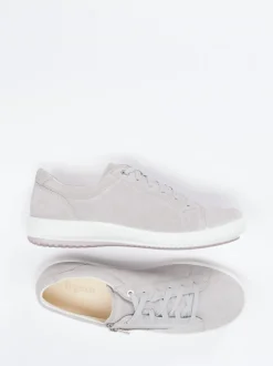 Legero – Sneaker aus Veloursleder hellgrau