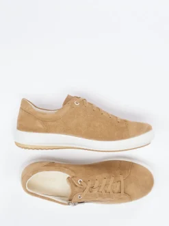 Legero – Sneaker aus Veloursleder sandbeige