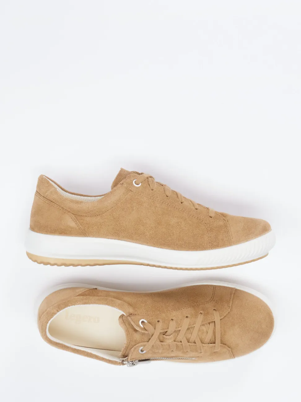 Legero – Sneaker aus Veloursleder sandbeige
