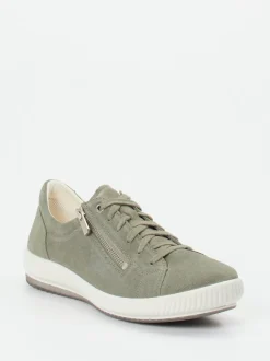 Legero – Sneaker aus Veloursleder salbeigrün