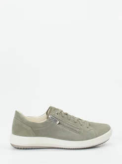 Legero – Sneaker aus Veloursleder salbeigrün