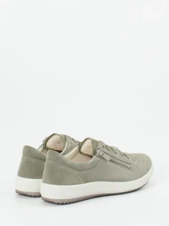Legero – Sneaker aus Veloursleder salbeigrün