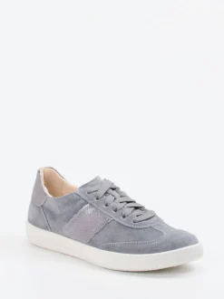 Legero – Sneaker aus Veloursleder in Taubengrau