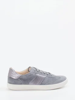 Legero – Sneaker aus Veloursleder in Taubengrau
