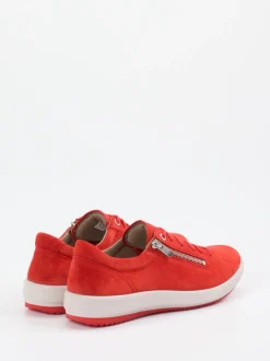 Legero – Sneaker aus Veloursleder in Signalrot