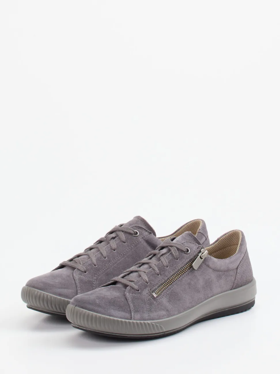 Legero – Sneaker aus Veloursleder in Grau