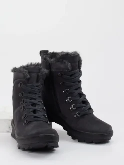 Legero – Stiefelette aus Veloursleder anthrazit