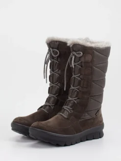Legero – Winterstiefel aus Veloursleder dunkelbraun