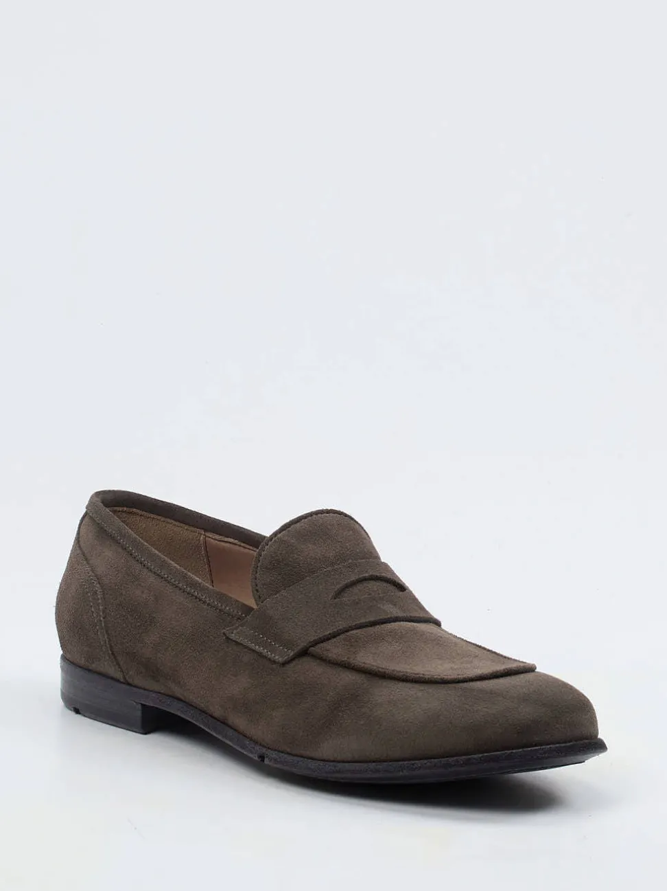 Lemargo – Loafer aus Veloursleder Dunkelolivgrau
