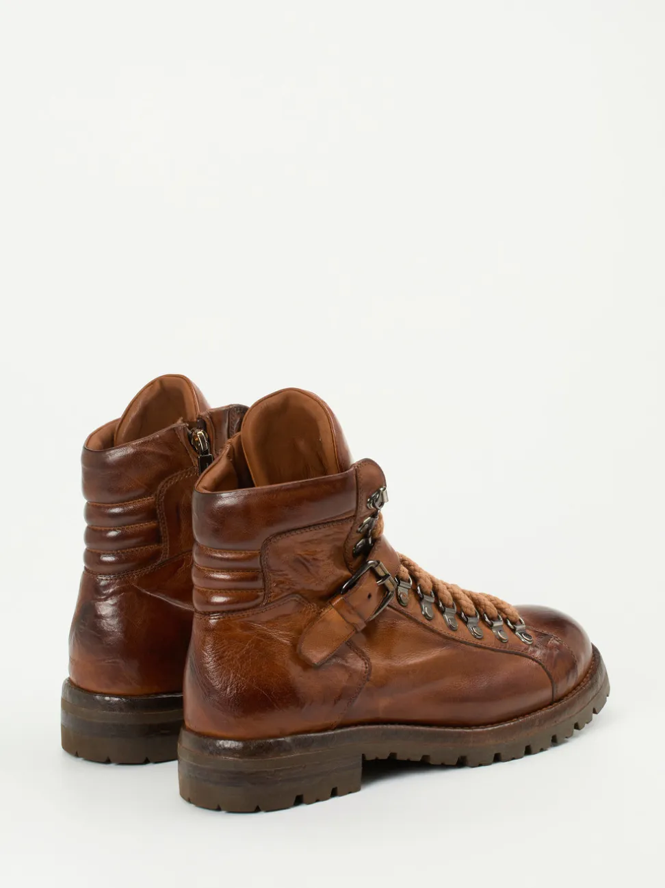 Lemargo – Schnürboots aus Büffelleder mittelbraun