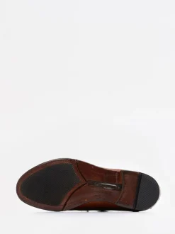 Lemargo – Schnürboots aus Kalbleder in Cognacbraun