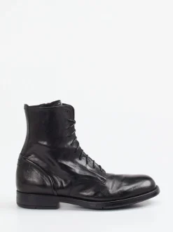 Lemargo – Schnürstiefelette aus Büffelleder schwarz