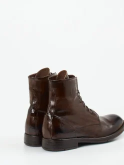 Lemargo – Schnürstiefeletten aus Büffelleder dunkelbraun