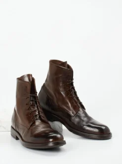 Lemargo – Schnürstiefeletten aus Büffelleder dunkelbraun