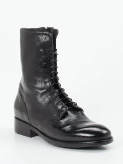 Lemargo – Schnürstiefelette aus Büffelleder schwarz