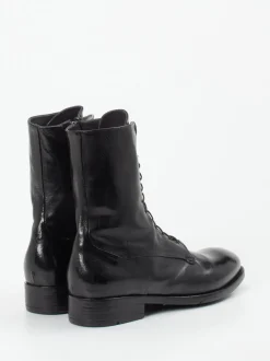 Lemargo – Schnürstiefelette aus Büffelleder schwarz