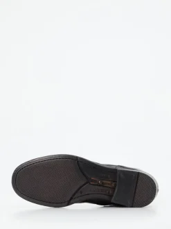 Lemargo – Schnürstiefelette aus Büffelleder schwarz