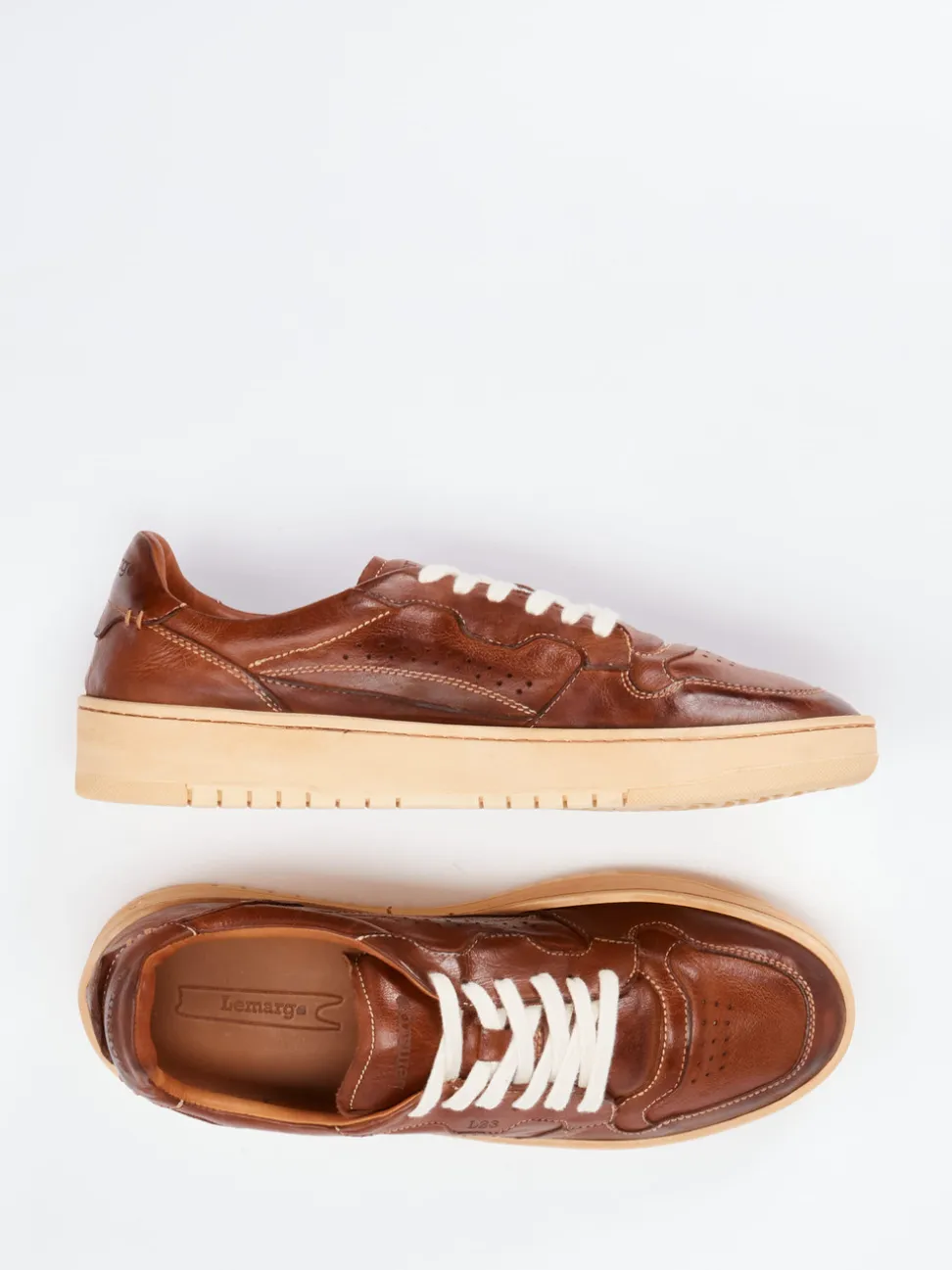Lemargo – Sneaker aus Büffelleder cognacbraun