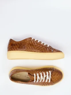 Lemargo – Sneaker aus Flechtleder in Braun