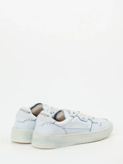 Lemargo – Sneaker aus genarbtem Glattleder hellblau