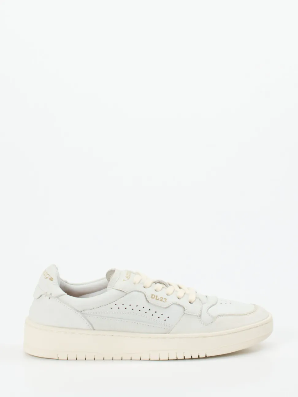 Lemargo – Sneaker aus genarbtem Glattleder Off-White