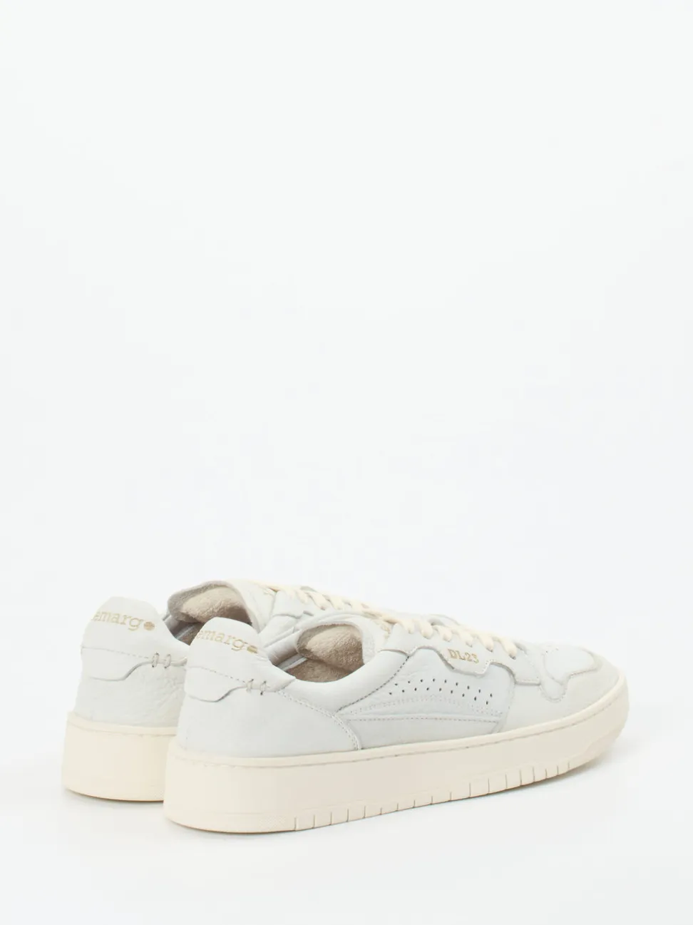 Lemargo – Sneaker aus genarbtem Glattleder Off-White