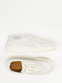 Lemargo – Sneaker aus genarbtem Glattleder Off-White