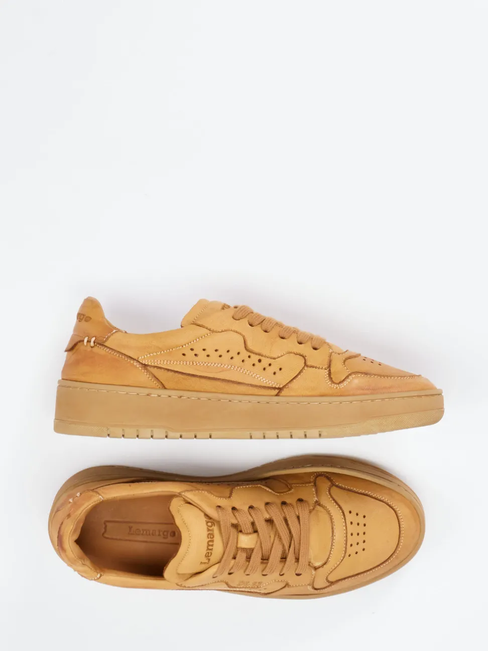 Lemargo – Sneaker aus Hirschleder in Honigbraun