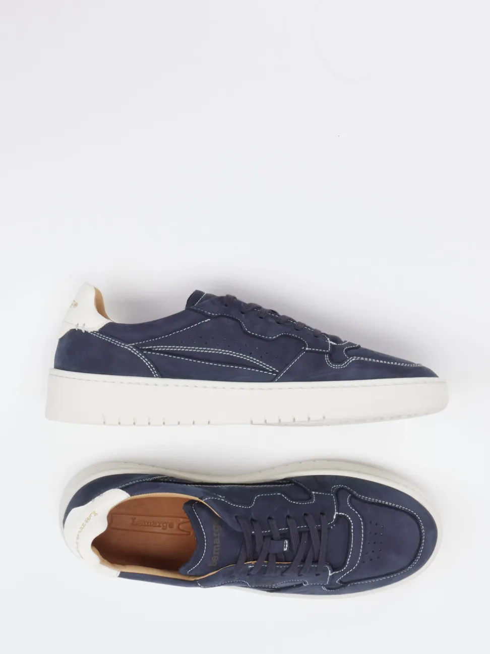 Lemargo – Sneaker aus Leder in Dunkelblau