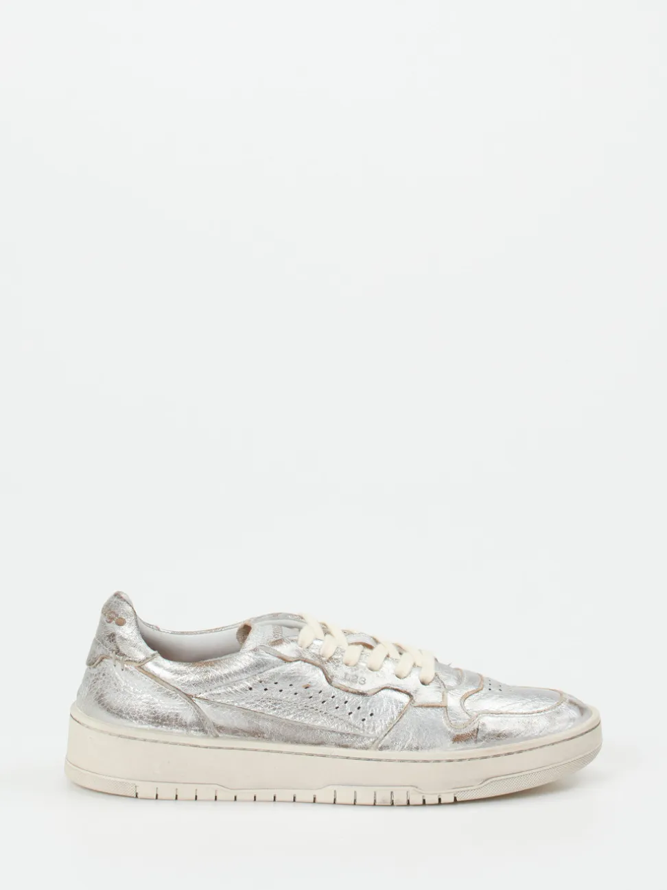 Lemargo – Sneaker aus Metallicleder silberfarben