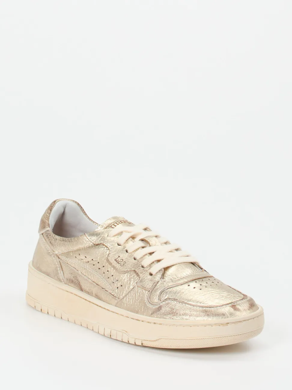 Lemargo – Sneaker aus Metallicleder goldfarben