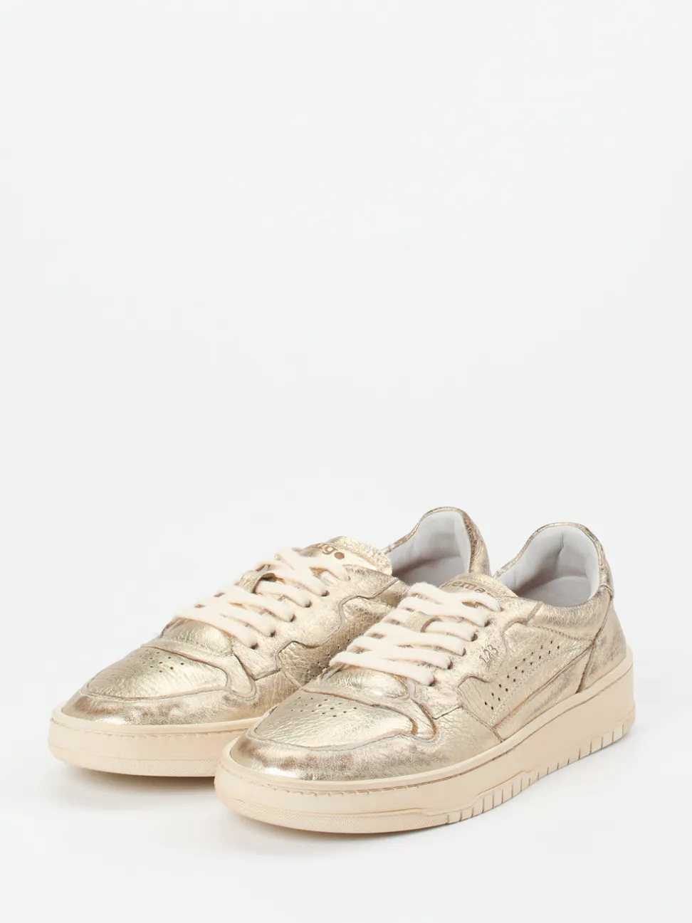 Lemargo – Sneaker aus Metallicleder goldfarben