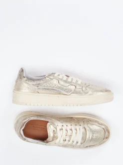 Lemargo – Sneaker aus Metallicleder goldfarben