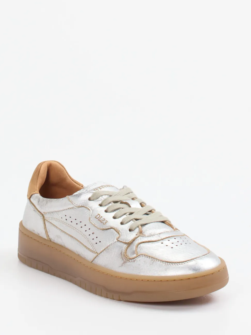 Lemargo – Sneaker aus Metallicleder in Silber