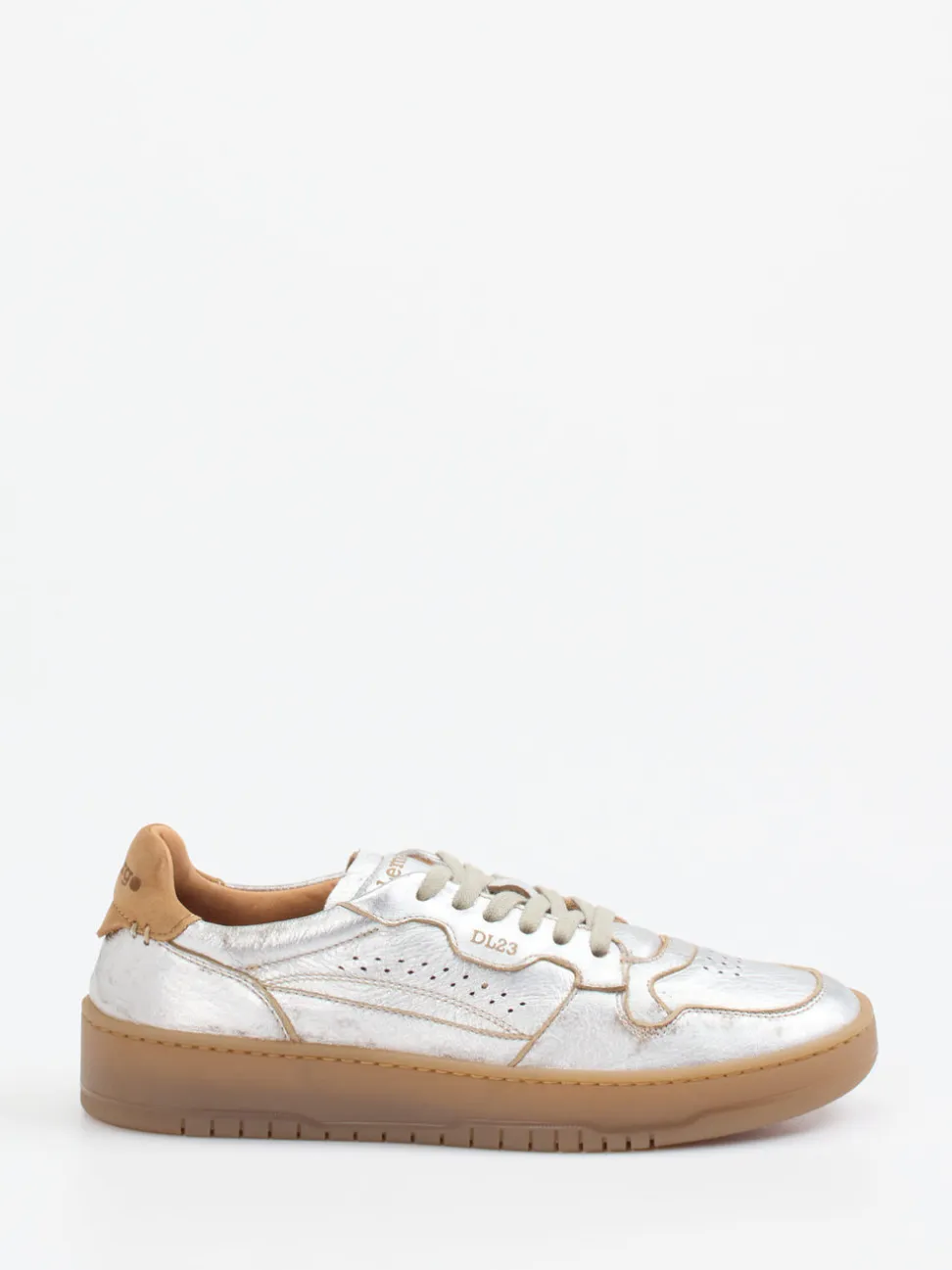 Lemargo – Sneaker aus Metallicleder in Silber