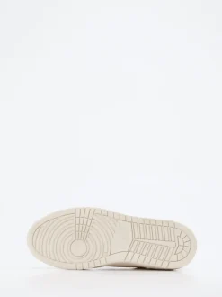 Lemargo – Sneaker aus Velours- und Glattleder Creme