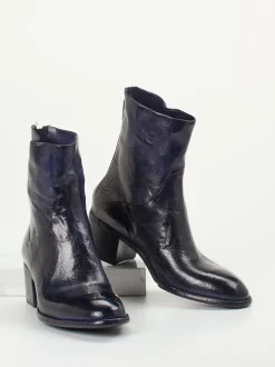 Lemargo – Stiefelette aus Büffelleder Dunkelblau