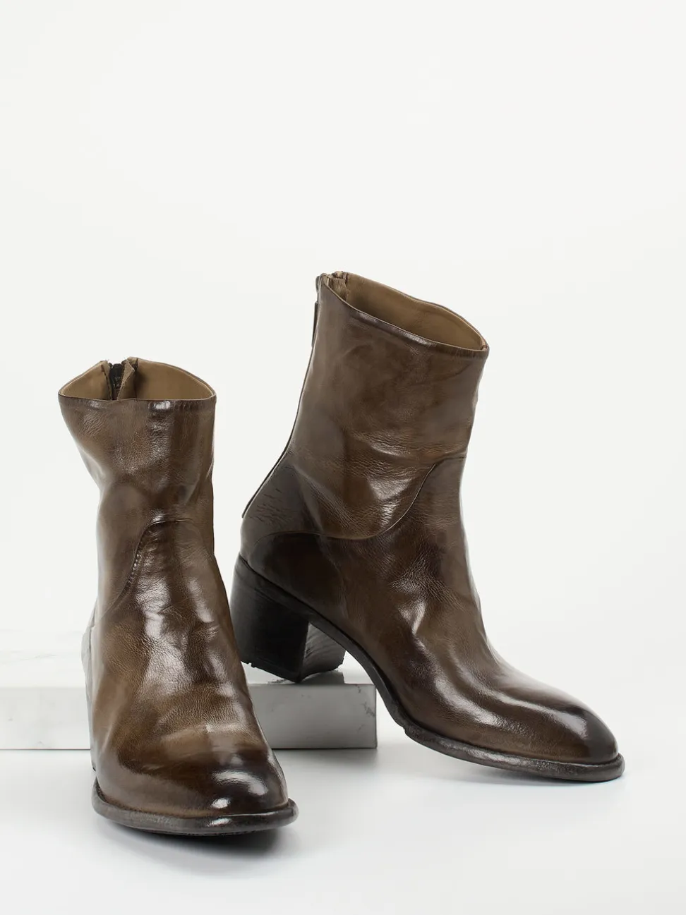 Lemargo – Stiefeletten aus Büffelleder in Braun