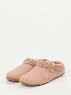 Living Kitzbühel – Hüttenschuhe aus Wollfilz Altrosa